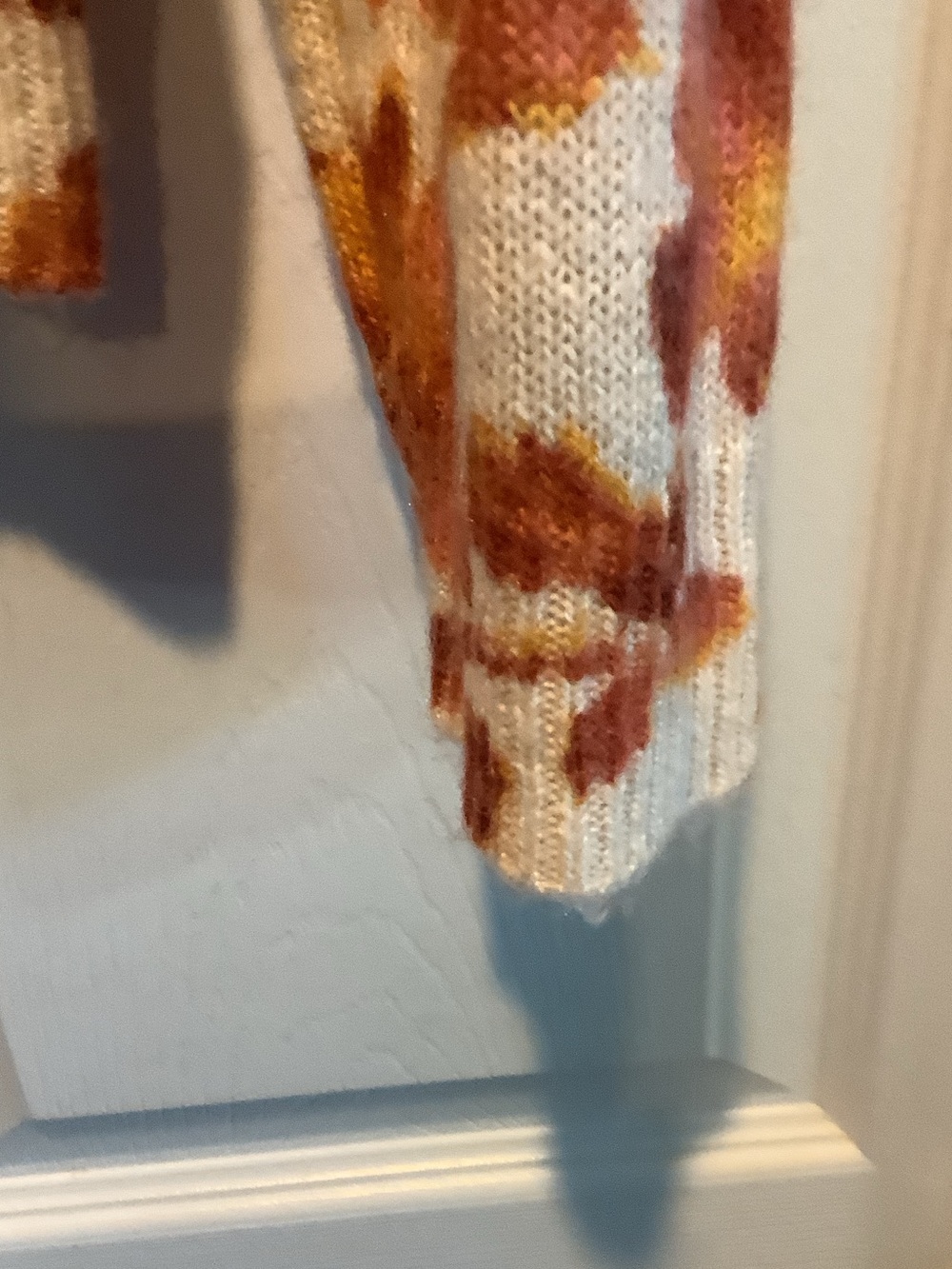 CeCe Cream Sweater with Autumn Floral Print - Picture 5 of 10